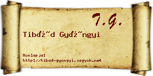 Tibád Gyöngyi névjegykártya