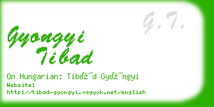 gyongyi tibad business card